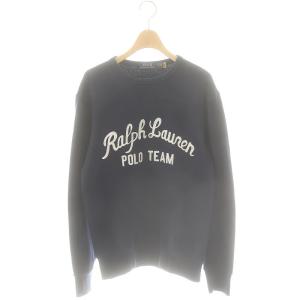 ロゴ スウェット トレーナー S ネイビー ホワイト /DF OS