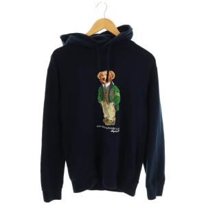 ポロベア パーカー プルオーバー 裏起毛 S 紺 /MI OS