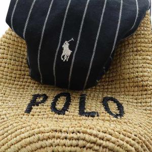 POLO RALPH LAUREN かごバッグ ハンドバッグ ワンハンドル ラフィア インナーバッグ付き ベージュ /YO7