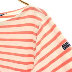 POLO RALPH LAUREN ボーダー バスクシャツ カットソー S ピンク 白 /MI OS