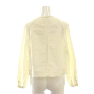 ANAYI デニムライク ジャケット 金ジップ アナイ シルク混 金ボタン