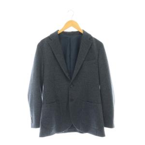 ウール テーラードジャケット シングル 38 ネイビー /HK OS