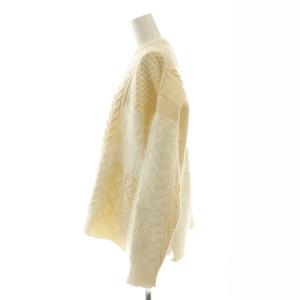 ROBERTO COLLINA ウール アンゴラ混 ケーブル編み ニット セーター 長袖 38 オフホワイト /HK OS