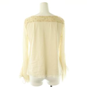 VIVIENNE TAM パワーネット ギャザー トップス カットソー 長袖 1 エクリュ /DF OS