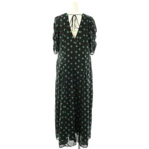 NE QUITTEZ PAS! 23SS Cotton Dobby Stripe Flower Print Dress ドレス ワンピース