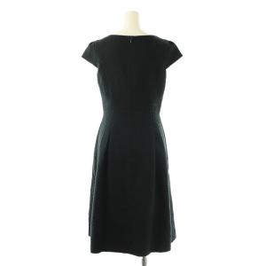 TOCCA FIORE ドレス ワンピース ミモレ ロング 半袖 6 紺 ネイビー OPTONZ0730 /AT OS