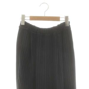 ENFOLD 24SS STRIPE RELAX EGG WIDE-PANTS ワイドパンツ ストライプ 34 ネイビー