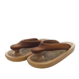 cristaseya ×JOJO トングサンダル フラット 22cm ブラウン /YO24