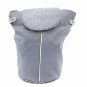 BUCKET ショルダーバッグ バケット 総柄 ロゴ グレー /JS