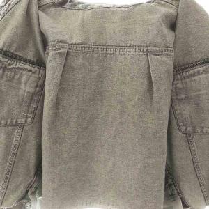 Diagram GRACE CONTINENTAL 25SS フードジップデニムジャケット ダメージ加工 36 グレー /MI OS