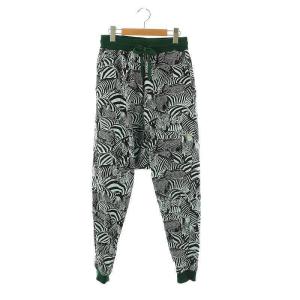 Zebra Sarouel Pants サルエルパンツ ジョガーパンツ スウェット ゼブラ柄 S ライトブルー