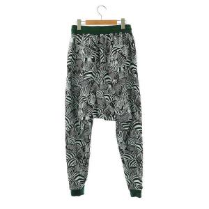 ALDIES Zebra Sarouel Pants サルエルパンツ ジョガーパンツ スウェット ゼブラ柄 S ライトブルー