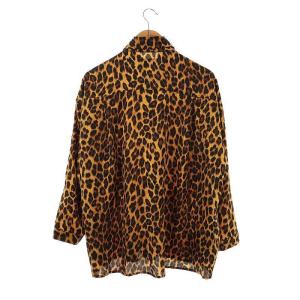 ALDIES Persia Large Shirt シャツ 長袖 ヒョウ柄 キャメルブラウン ブラック /ES OS