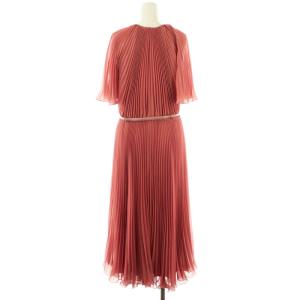 Max Mara Studio MaxMaraStudio プリーツワンピース 42 ピンク /DO OS