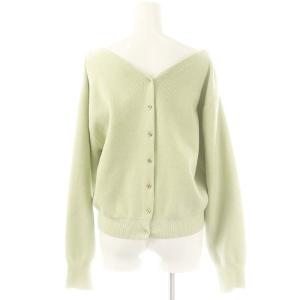 Apuweiser-riche セットアップ ハートボタン2WAYニットカーディガン タイトスカート 2 ミントグリーン /DO OS