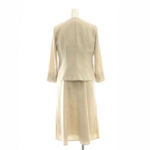 COUP DE CHANCE セットアップ ノーカラージャケット ワンピース 半袖 ロング 36 ベージュ /NR OS
