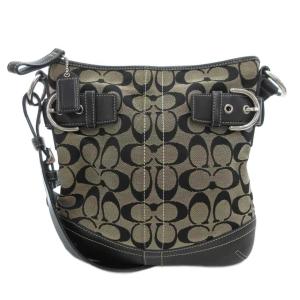 6740 シグネチャー スモールソフトダッフル ショルダーバッグ 斜め掛け キャンバス レザー ベージュ