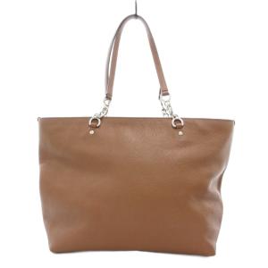 COACH 36600 ソフィア トートバッグ レザー ロゴ 茶 ブラウン /FT