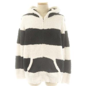 GELATO PIQUE HOMME ジェラート2ボーダーパーカー ハーフパンツ ルームウェア ナイトウェア M ネイビー ホワイト /DF