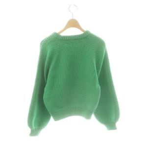 LOUNIE リリーヤーンニットプルオーバー セーター 長袖 F 緑 15137317 /NR OS