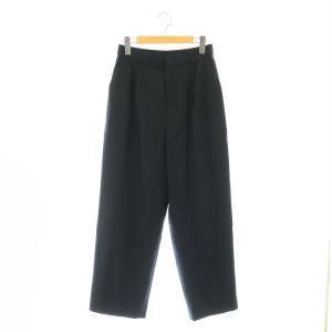 24AW ウォッシャブルウールサキソニーワイド パンツ タック 38 ネイビー /HK OS