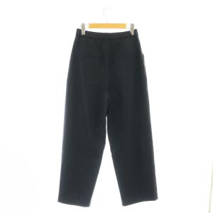 自由区 24AW ウォッシャブルウールサキソニーワイド パンツ タック 38 ネイビー /HK OS