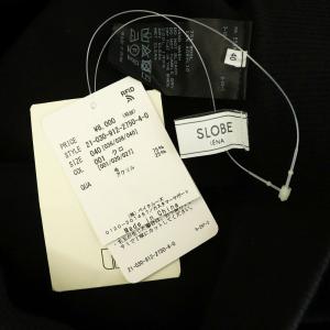 SLOBE IENA ウォッシャブルウールニットパンツ ストレート イージー 40 ブラック /MY OS