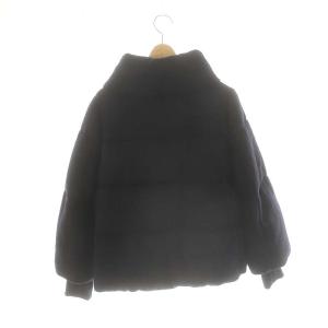 ANAYI 23AW アルパカシャギーダウンコート 38 ネイビー