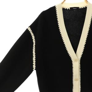 Theory 24AW Morton Wool Blanket ST Cardi カーディガン ニット Vネック S