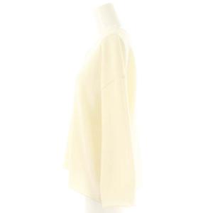 Theory 24SS ADMIRAL CREPE ROUND VNK TOP ブラウス Vネック プルオーバー S