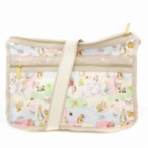 LesportSAC ×ピーターラビット GARDEN ショルダーバッグ＆ポーチ 総柄 アイボリー /UD