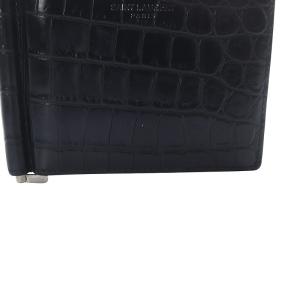 SAINT LAURENT PARIS 型押しマネークリップ ブラック