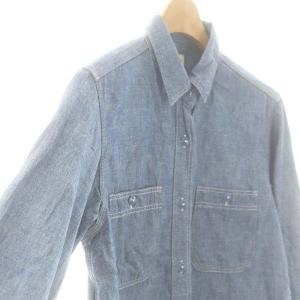 orSlow デニムライクシャツ シャンブレーシャツ 長袖 M ブルー /ES OS