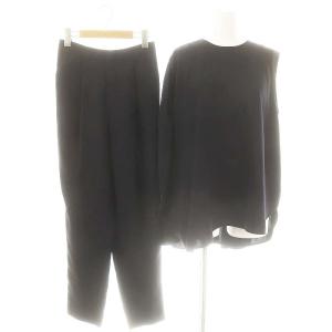 ノースリーブトップス テーパードパンツ セットアップ ブラウス 38 ネイビー /ES OS