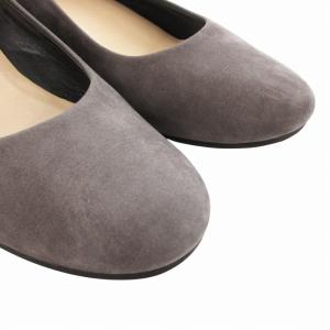 MARGARET HOWELL パンプス シューズ ローヒール ラウンドトゥ スエード 24.5cm グレージュ /HO