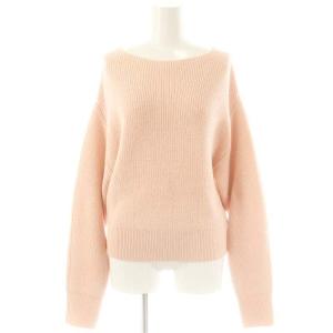 24AW スパンコールキラキラニット セーター ラメ 2 コーラルピンク /ES OS