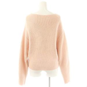 Apuweiser-riche 24AW スパンコールキラキラニット セーター ラメ 2 コーラルピンク /ES OS