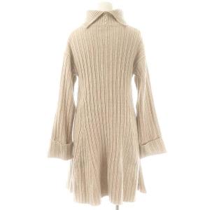 Apuweiser-riche リブフレアニットミニ ワンピース 1 ピンクベージュ /ES OS