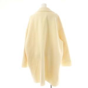 MILA OWEN MILAOWEN 24AW ワイドシルエットダブルブレストコート チェスター ウール F アイボリー /MI OS