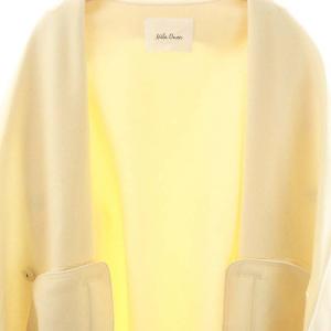 MILA OWEN MILAOWEN 24AW ワイドシルエットダブルブレストコート チェスター ウール F アイボリー /MI OS