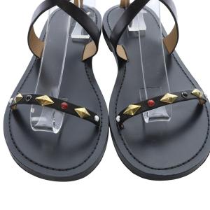 ISABEL MARANT JOTHEE スタッズサンダル レザー ストラップ 39 黒 ブラック /SR49