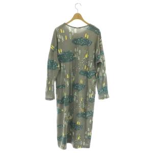 mina perhonen forest village カットソーワンピース ミニ 40 グレー /SS OS