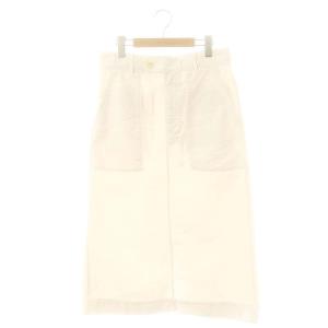 麦サテンのベイカースカート 台形 オフホワイト /MI OS