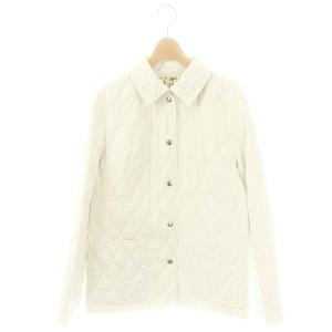 キルティングジャケット 裏地ノバチェック 42 白 /MI OS