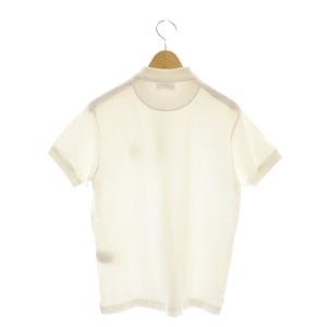 BALLY ロゴ刺繍鹿の子ポロシャツ 半袖 S ホワイト /ES OS SH