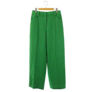 ピンタックワイドパンツ 緑 /MI OS SH