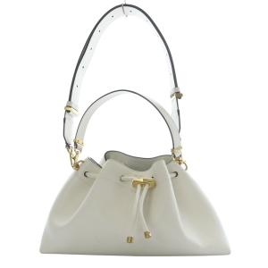 Cinch M Gold レザー バケットバッグ ホワイト