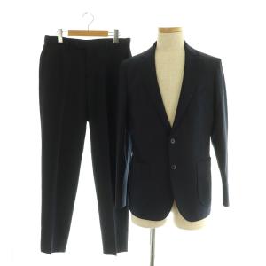 スーツ セットアップ上下 千鳥格子柄 テーラードジャケット スラックス パンツ M ネイビー /MY OS