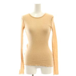 24SS シアーリブロンT カットソー 長袖 シースルー F ベージュ 24070200101010 /AT