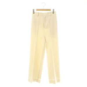 ウールカルゼストレートパンツ 36 アイボリー /DF OS